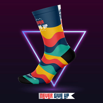 Calcetín Deportivo SOCK  NEVER GIVE UP - DOPAMINEOFICIAL