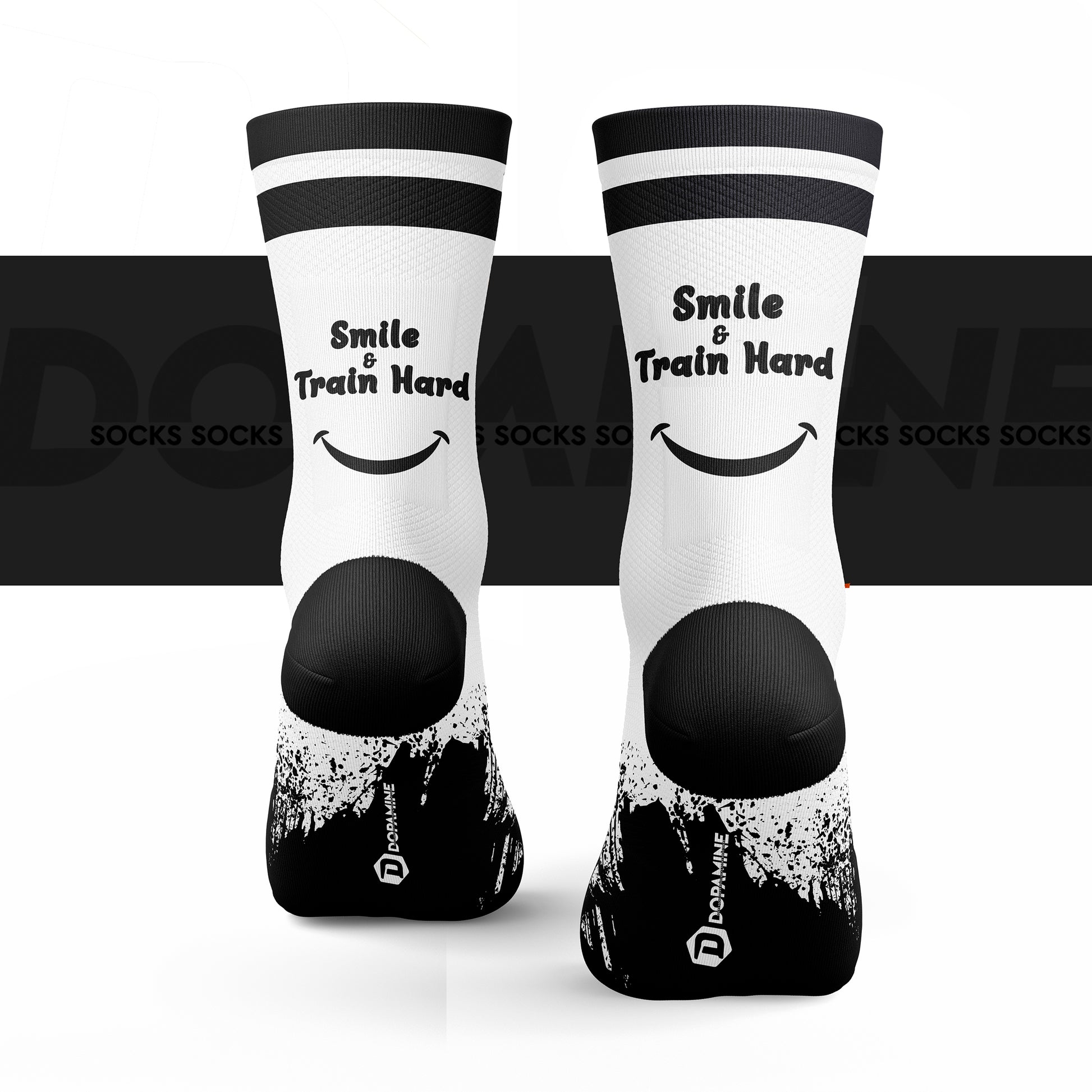 Calcetín Deportivo SOCK SMILE AND TRAIN HARD - DOPAMINEOFICIAL